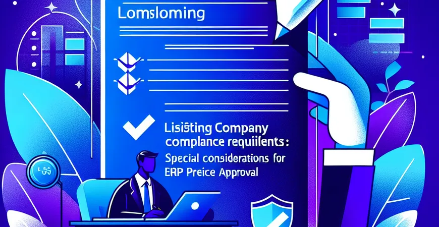 上市企业合规要求：ERP 价格审批的特殊注意事项